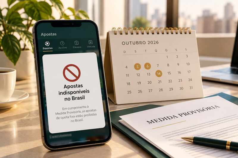 Medida Provis&oacute;ria pro&iacute;be as bets no Brasil: cronograma e o que muda